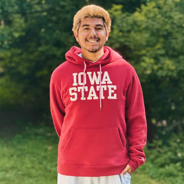 League Iowa State Stack Cardinal Hooded Sweatshirt